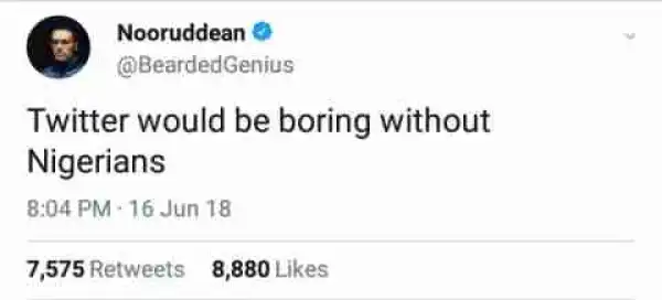 Twitter Would Be Boring Without Nigerians - Popular British Editor Tweets